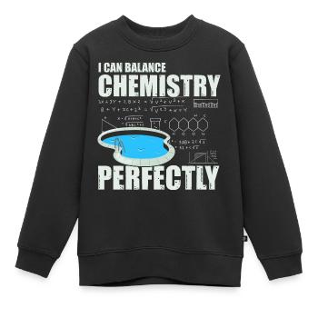 Conceptions de sauveteurs pour les techniciens de piscine - Sweat Premium enfant bio - noir - Devant - AI Model Kid Female (0cm)