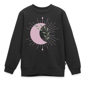 Purple Moon - Kinder Premium Organic Sweatshirt - Schwarz - Vorne - AI Model Kid Female (0cm)