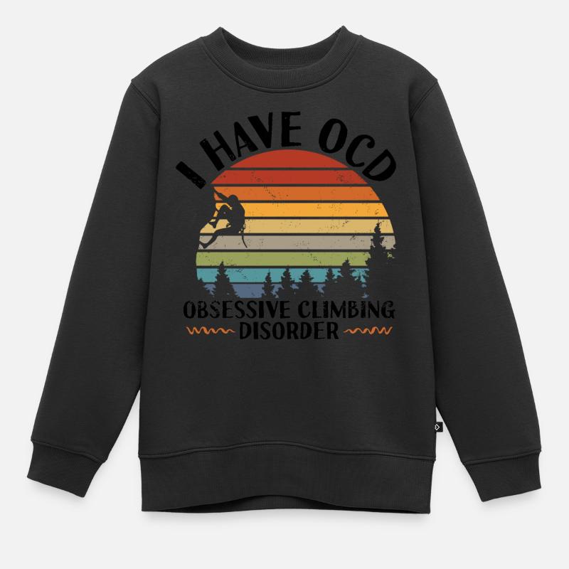 Grimpeur - Sweat Premium enfant bio - noir