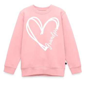 Papi - Sweat Premium enfant bio - rose - Devant - AI Model Kid Female (0cm)