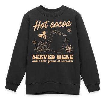 Cadeaux de Noël Noël - Sweat Premium enfant bio - noir - Devant - AI Model Kid Female (0cm)