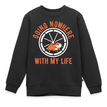 Nagetier Hamster - Kinder Premium Organic Sweatshirt - Schwarz - Vorne - AI Model Kid Female (0cm)