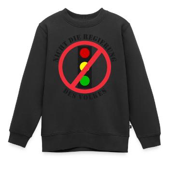 Ampel Nicht die Regierung des Volkes - Kinder Premium Organic Sweatshirt - Schwarz - Vorne - AI Model Kid Female (0cm)