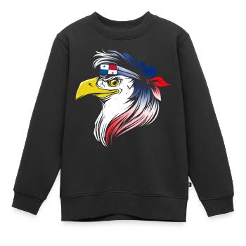 Panama - Kinder Premium Organic Sweatshirt - Schwarz - Vorne - AI Model Kid Female (0cm)