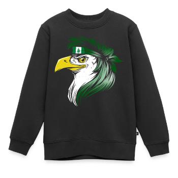 Île Norfolk - Sweat Premium enfant bio - noir - Devant - AI Model Kid Female (0cm)