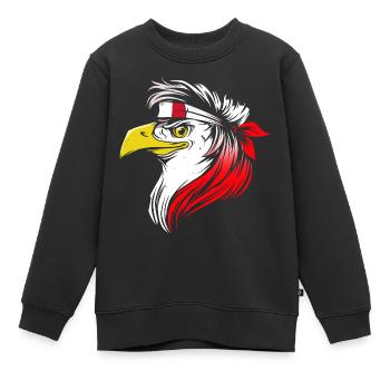 Malte - Sweat Premium enfant bio - noir - Devant - AI Model Kid Female (0cm)