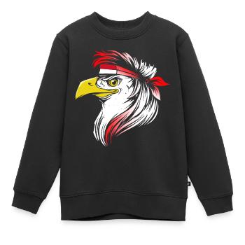 Monaco - Sweat Premium enfant bio - noir - Devant - AI Model Kid Female (0cm)