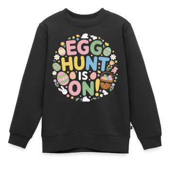 Ostern - Kinder Premium Organic Sweatshirt - Schwarz - Vorne - AI Model Kid Female (0cm)