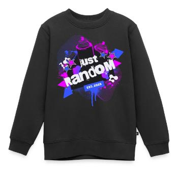 Just Random Sprayer Art - Kids Premium Organic Sweatshirt - black - Front - AI Model Kid Female (0cm)