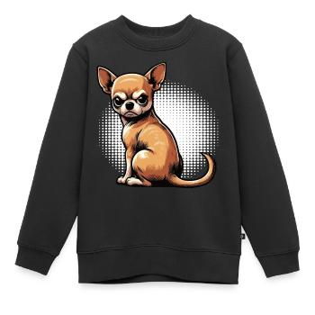 Chihuahua Chihuahua Owner Chihuahuafan Chi Chis - Kids Premium Organic Sweatshirt - black - Front - AI Model Kid Female (0cm)