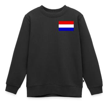 Holland Flagge - Kinder Premium Organic Sweatshirt - Schwarz - Vorne - AI Model Kid Female (0cm)