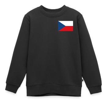 Tschechien Flagge - Kinder Premium Organic Sweatshirt - Schwarz - Vorne - AI Model Kid Female (0cm)
