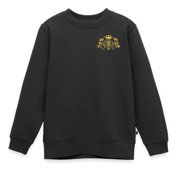 Bach Siegel / Monogramm / Wappen / Insignien, gold - Kinder Premium Organic Sweatshirt - Schwarz - Vorne - AI Model Kid Female (0cm)