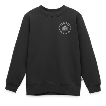 Mailand mit Dom und Koordinaten - Kinder Premium Organic Sweatshirt - Schwarz - Vorne - AI Model Kid Female (0cm)