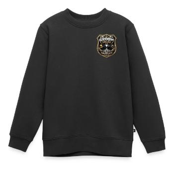 Chemise de la fête de garçon Insigne de police : design de l’escouade des mariés - Sweat Premium enfant bio - noir - Devant - AI Model Kid Female (0cm)