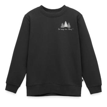 Ich mag den Harz -Tannen - Kinder Premium Organic Sweatshirt - Schwarz - Vorne - AI Model Kid Female (0cm)