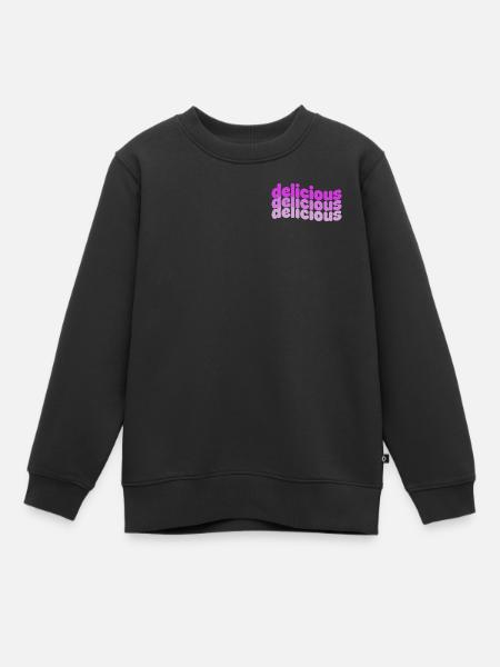 Délicieux motif de dégradé typo - Sweat Premium enfant bio - noir