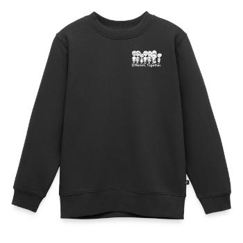 Diversité et cohésion - Sweat Premium enfant bio - noir - Devant - AI Model Kid Female (0cm)