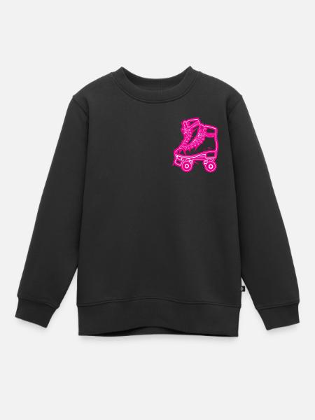 Pink Skates 94art - Kinder Premium Organic Sweatshirt - Schwarz