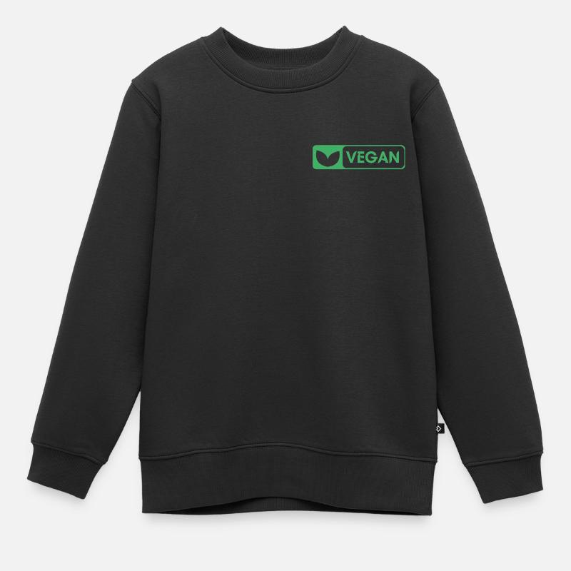VEGAN - Sweat Premium enfant bio - noir