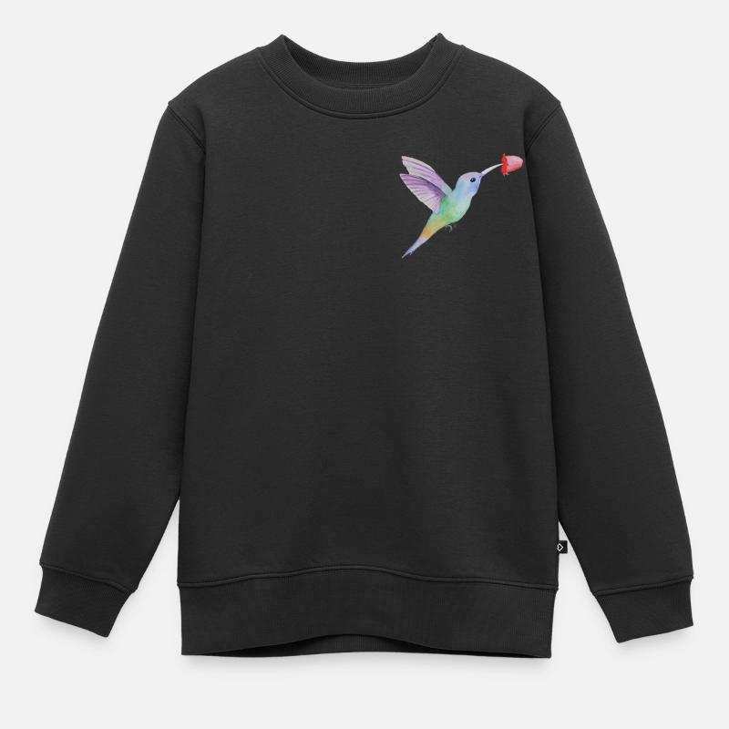 colibri - Sweat Premium enfant bio - noir