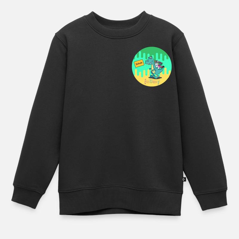 Erstklassig! - Kinder Premium Organic Sweatshirt - Schwarz