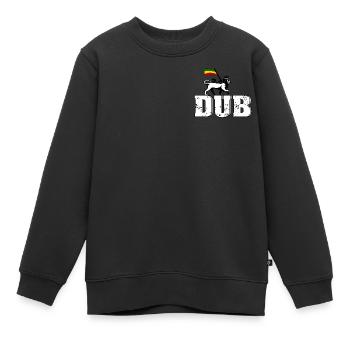 Dub Reggae Lion - Kinder Premium Organic Sweatshirt - Schwarz - Vorne - AI Model Kid Female (0cm)
