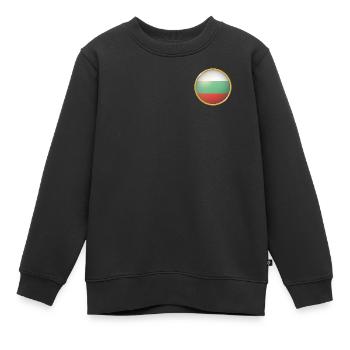 Bulgarien Emblem - Kinder Premium Organic Sweatshirt - Schwarz - Vorne - AI Model Kid Female (0cm)