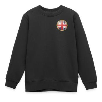 Großbritannien Emblem - Kinder Premium Organic Sweatshirt - Schwarz - Vorne - AI Model Kid Female (0cm)