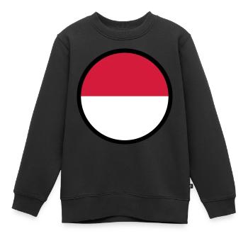 Sous le signe de l'Indonésie - Sweat Premium enfant bio - noir - Devant - AI Model Kid Female (0cm)
