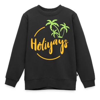 Ferien. Reise. Reise. Ferien. Ausflug. Geschenk - Kinder Premium Organic Sweatshirt - Schwarz - Vorne - AI Model Kid Female (0cm)