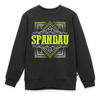 Berlin Spandau - für Berliner - Spandauer - Kinder Premium Organic Sweatshirt - Schwarz - Vorne - AI Model Kid Female (0cm)