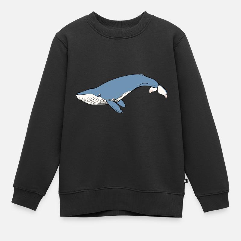 Wal - Kinder Premium Organic Sweatshirt - Schwarz
