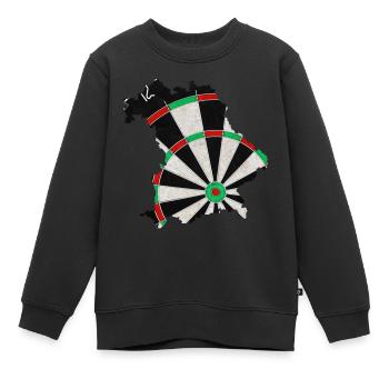 Dartboard Bayern - Kinder Premium Organic Sweatshirt - Schwarz - Vorne - AI Model Kid Female (0cm)