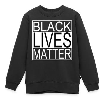 T-shirt Black Lives Matter - Sweat Premium enfant bio - noir - Devant - AI Model Kid Female (0cm)
