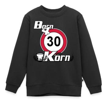 30.Geburtstag , Born for Korn (25) - Kinder Premium Organic Sweatshirt - Schwarz - Vorne - AI Model Kid Female (0cm)