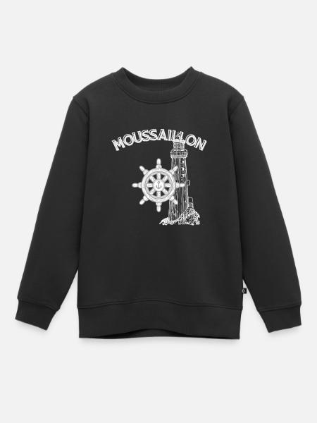 Moussaillon - Sweat Premium enfant bio - noir