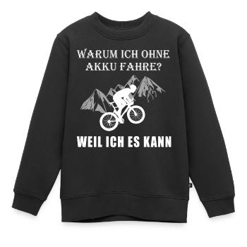 Herren Mountain Bike MTB Fahrrad Ohne Akku - Kinder Premium Organic Sweatshirt - Schwarz - Vorne - AI Model Kid Female (0cm)