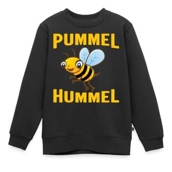 Pummel Hummel - Kinder Premium Organic Sweatshirt - Schwarz - Vorne - AI Model Kid Female (0cm)