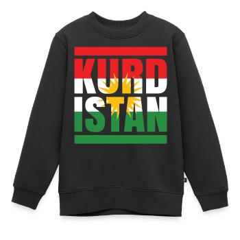 Kurdistan - Kinder Premium Organic Sweatshirt - Schwarz - Vorne - AI Model Kid Female (0cm)