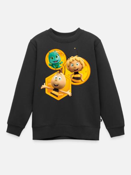 Maya L’Abeille 3 Avec Willy & Smoosh Ruche - Sweat Premium enfant bio - 