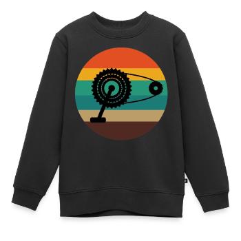 Fahrrad Fahrrad - Kinder Premium Organic Sweatshirt - Schwarz - Vorne - AI Model Kid Female (0cm)