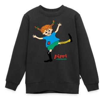 Fifi Brindacier Fifi Danse Comme Elle Aime - Sweat Premium enfant bio - noir - Devant - AI Model Kid Female (0cm)