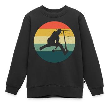 Scooter Scooter Stunt Stunt Scooter Stunt Roller - Kinder Premium Organic Sweatshirt - Schwarz - Vorne - AI Model Kid Female (0cm)