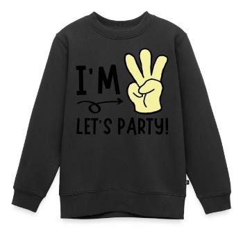 J'AI TROIS FAISONS LA FÊTE - Sweat Premium enfant bio - noir - Devant - AI Model Kid Female (0cm)