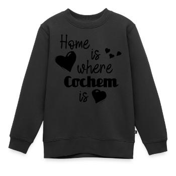 Zuhause in Cochem - Home is where Cochem is - Kinder Premium Organic Sweatshirt - Schwarz - Vorne - AI Model Kid Female (0cm)