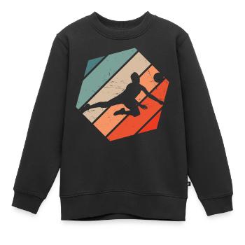 Volley-ball volley-ball volley-ball volleyeur Volley - Sweat Premium enfant bio - noir - Devant - AI Model Kid Female (0cm)