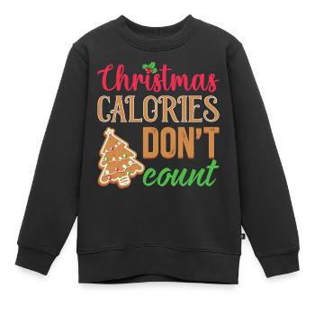 Cadeaux de Noël Noël - Sweat Premium enfant bio - noir - Devant - AI Model Kid Female (0cm)
