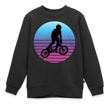 BMX Vélo Hommes BMX Garçons BMX Cyclisme - Sweat Premium enfant bio - noir - Devant - AI Model Kid Female (0cm)