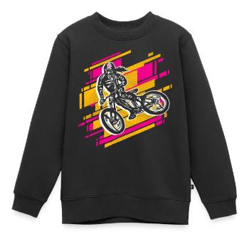 Mountainbike Fahrrad Mädchen Mountain Bike - Kinder Premium Organic Sweatshirt - Schwarz - Vorne - AI Model Kid Female (0cm)